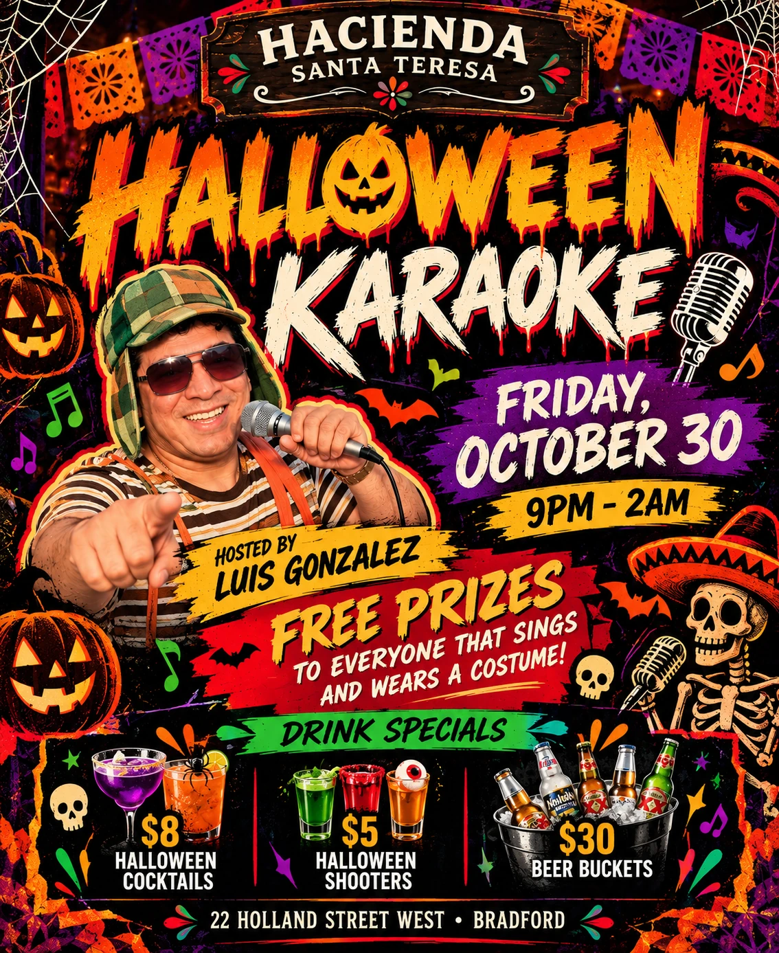 Halloween Karaoke with Luis Gonzalez official poster
